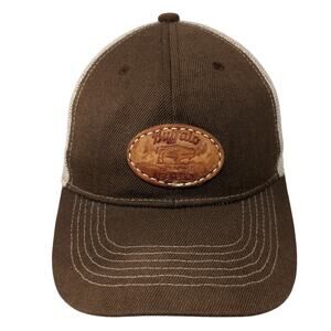 Buffalo Brand Snapback Trucker Hat Brown One Size Adjustable Mesh Back Cobra